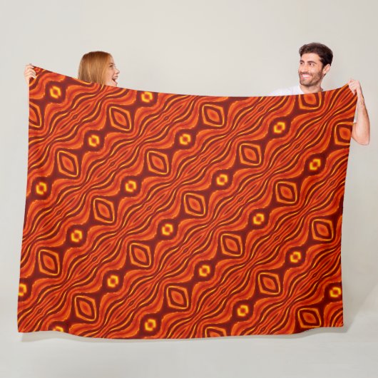 Vuurlicht van de liefde 9 fleece deken (In situ)