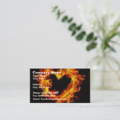 Vuurliefde Visitekaartje (Staand voorkant)