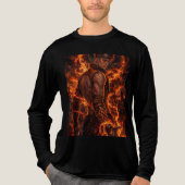 Vuurmagiër Fantasy Krijger Grafische T-shirt (Voorkant volledig)