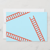 Vuurman 4e verjaardag Uitnodiging brandweerman (Achterkant)