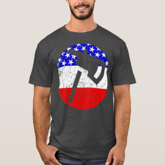 Vuurman Ax Classic TShi - Amerikaans Vlag brandwee T-shirt