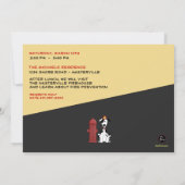 Vuurman Birthday Party Invitation Kaart (Achterkant)