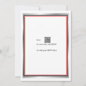 Vuurman brandweervrouw uitnodigen voor bruiloft kaart (Achterkant)