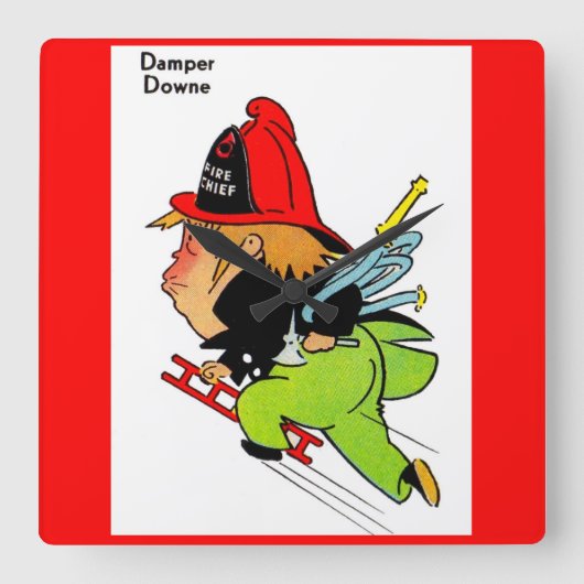 vuurman Damper Downe Vierkante Klok (Voorkant)
