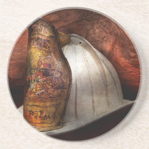 Vuurman - De brandleider Zandsteen Onderzetter