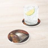 Vuurman - De brandleider Zandsteen Onderzetter (Zijkant)