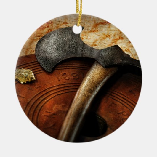 Vuurman - De brandstapel Keramisch Ornament (Voorkant)