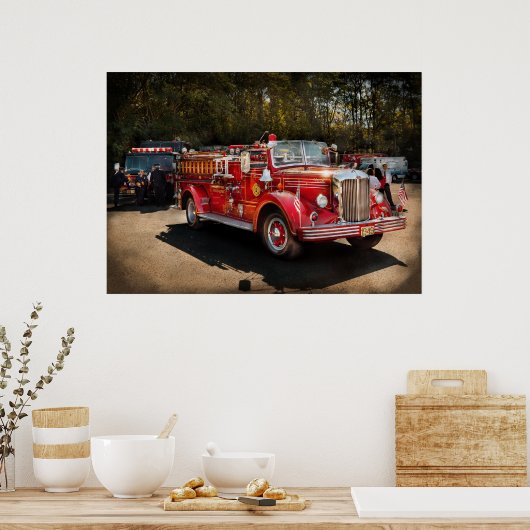 Vuurman - de Processie Poster (Keuken)