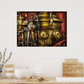 Vuurman - De stoomketel Poster (Keuken)