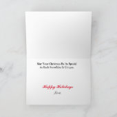 Vuurman en Dalmatische kerstkaart Kaart (Binnen)