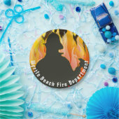 Vuurman en Flames Papieren Bordje (Feest)