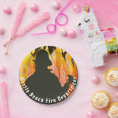 Vuurman en Flames Papieren Bordje (Feest)