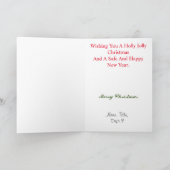 Vuurman en kerstkaart kaart (Binnen)