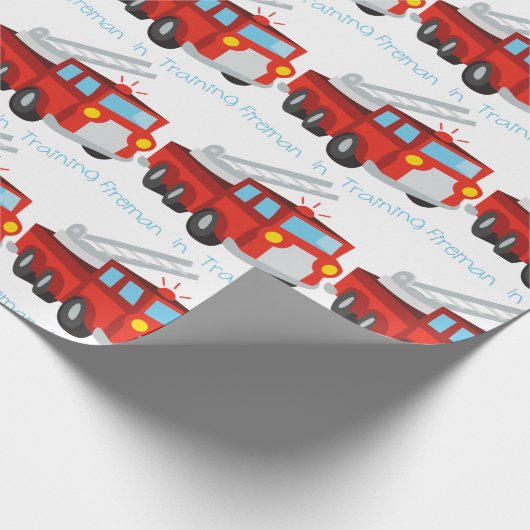 Vuurman in opleiding cadeaupapier (Hoek)