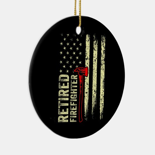 Vuurman met vermoeide brandweerman Fun Skill Keramisch Ornament (Rechts)