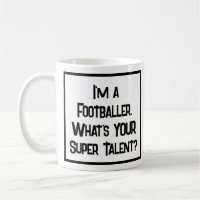 Vuurman of voetballer Super Talent. KoffieMok