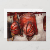 Vuurman - Pet - ouderwetse petten Briefkaart (Voorkant / Achterkant)