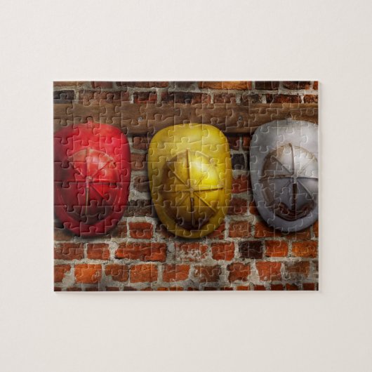 Vuurman - Petten - Kies een pet, elk pet Legpuzzel (Horizontaal)