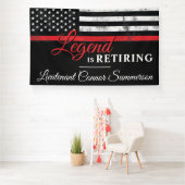 Vuurman Retirement Thin Red Line Flag Firefighter Spandoek (Insitu)