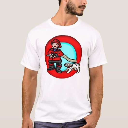 Vuurman T-shirts voor jongens (Voorkant)