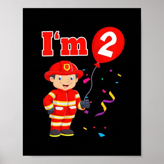 Vuurman van de Kinder brandweerman Ik ben 2 2e Poster (Voorkant)