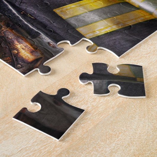 Vuurman - Verwerkt en gebruikt Legpuzzel (Zijkant)