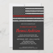 Vuurman Vlag onder de rode lijn van het brandweerA Kaart (Voorkant)