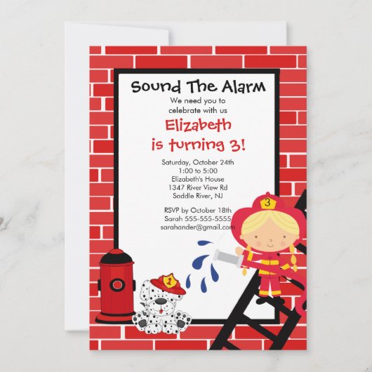 Vuurman Vuurman Birthday Kaart (Voorkant)