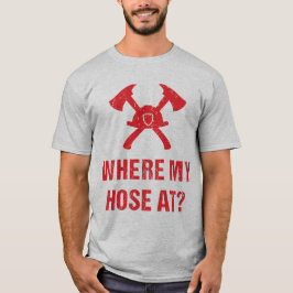 Vuurman waar mijn slang? Grappig T-shirt