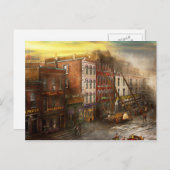 Vuurman - Washington DC - Vuur in Bedell's Bedding Briefkaart (Voorkant / Achterkant)