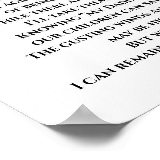 Vuurman's vrouw-gebed poster (Hoek)