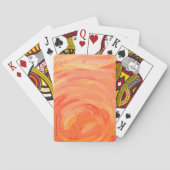 Vuurmeer Sinaasappel Swirl Pokerkaarten (Achterkant)