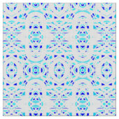 Vuurmerk blauw wit abstract gouachekunst stof (Close Up)