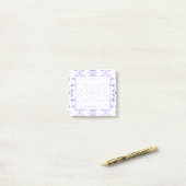 Vuurmerk Paarse Witte Abstracte Gouache Kunst Post-it® Notes (Op bureau)