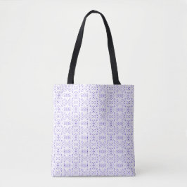 Vuurmerk Paarse Witte Abstracte Gouache Kunst Tote Bag