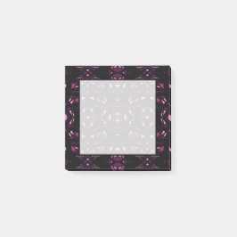 Vuurmerk Roze Zwarte Abstracte Gouachekunst Post-it® Notes