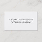 Vuurmes | Watercolor Achtergrond Visitekaartje (Achterkant)