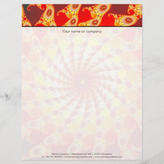 Vuurmiddel Gepersonaliseerd Briefhoofd (Voorkant)