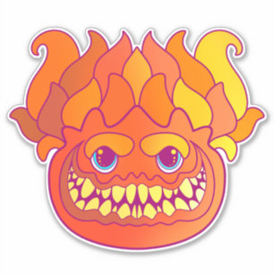 Vuurmonster Sticker