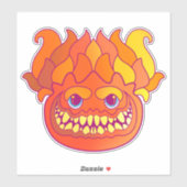 Vuurmonster Sticker (Vel)