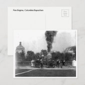 vuurmotor, Columbia Exposition in Chicago Briefkaart (Voorkant / Achterkant)