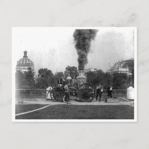  vuurmotor, Columbia Exposition in Chicago Briefkaart