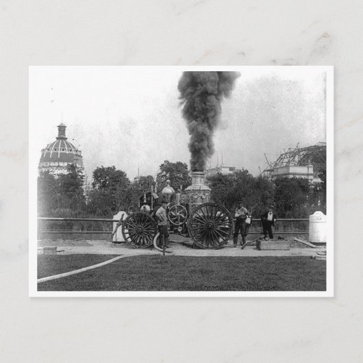 vuurmotor, Columbia Exposition in Chicago Briefkaart (Voorkant)