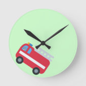 Vuurmotor naar school terugkeren naar school ronde klok (Voorkant)