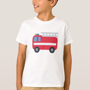 Vuurmotor naar school terugkeren naar school t-shirt
