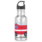 Vuurmotor naar school terugkeren naar school waterfles (Voorkant)