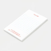 Vuurnaam Blauw raster-bedriegingspunten Post-it® Notes (Schuin)