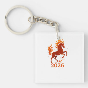 Vuurpaard 2026 sleutelhanger