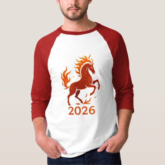 Vuurpaard 2026 t-shirt (Voorkant)