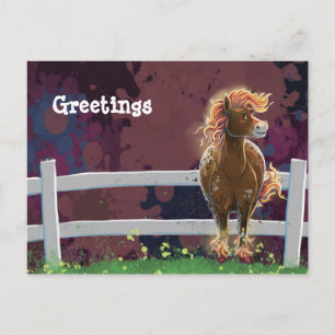 Vuurpaard Briefkaart